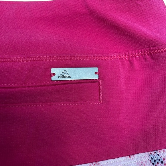 Adidas, Pull On Golf Skort, Size Medium, Pink & White  🏌️‍♀️ - Picture 8 of 10